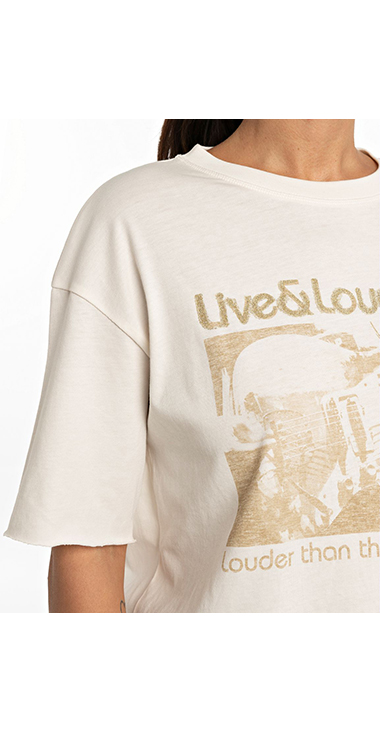LIVEフェスプリントジャージーTシャツ 詳細画像 バター 3